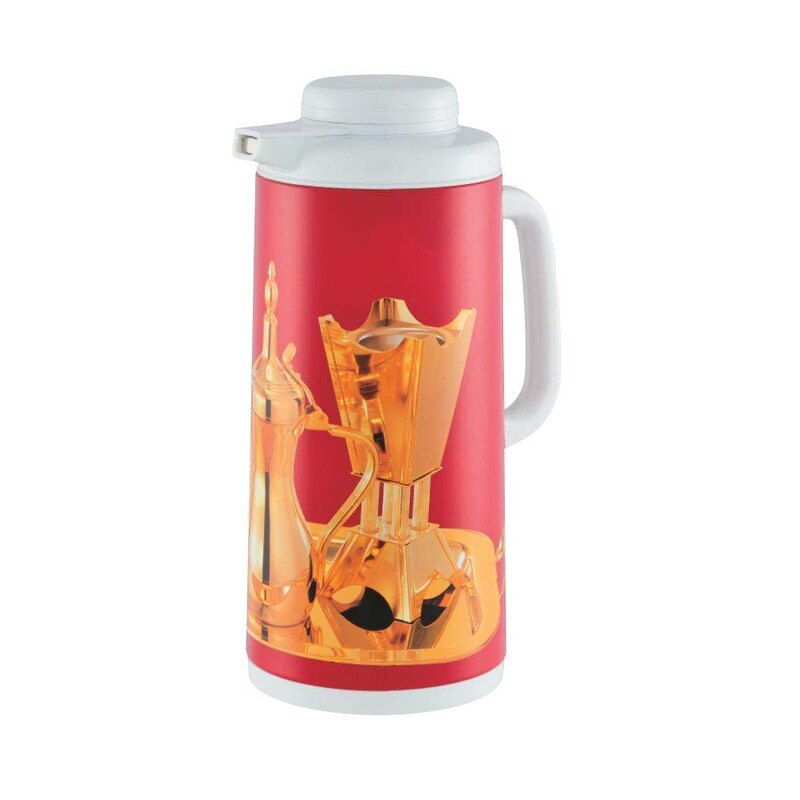 Peacock أبو طاووس Japan CIT Model 40 Crimson Red & Gold Vacuum Flask | 100% Made in Japan | ECAS UAE & PACP Oman Certified | Asbestos-Free Japanese Thermos