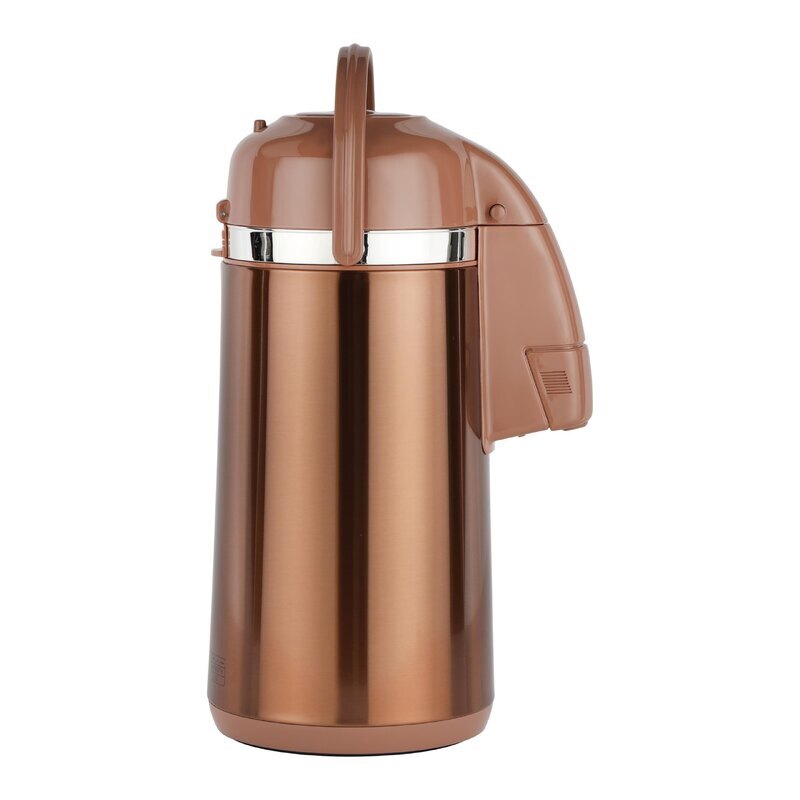 Royalford RF12133 3L Thermic Airpot Flask | Double Wall Vacuum Insulation | Keeps Hot up to 18 Hours & Cold up to 24 Hours | 360° Rotating Base, Asbestos-Free Glass Inner