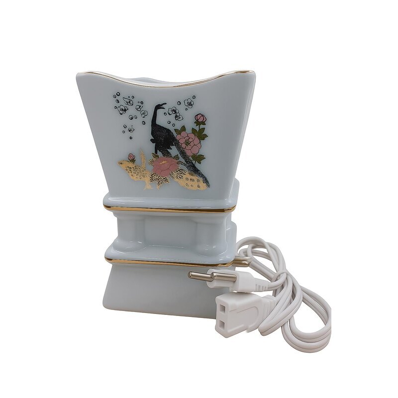 Ceramic Electric Bakhoor Burner | Plug-In Arabic Mabkhara Incense Burner with Rapid Heating & Adjustable Heat | Ceramic Oud & Fragrance Burner for Home, Office & Car
