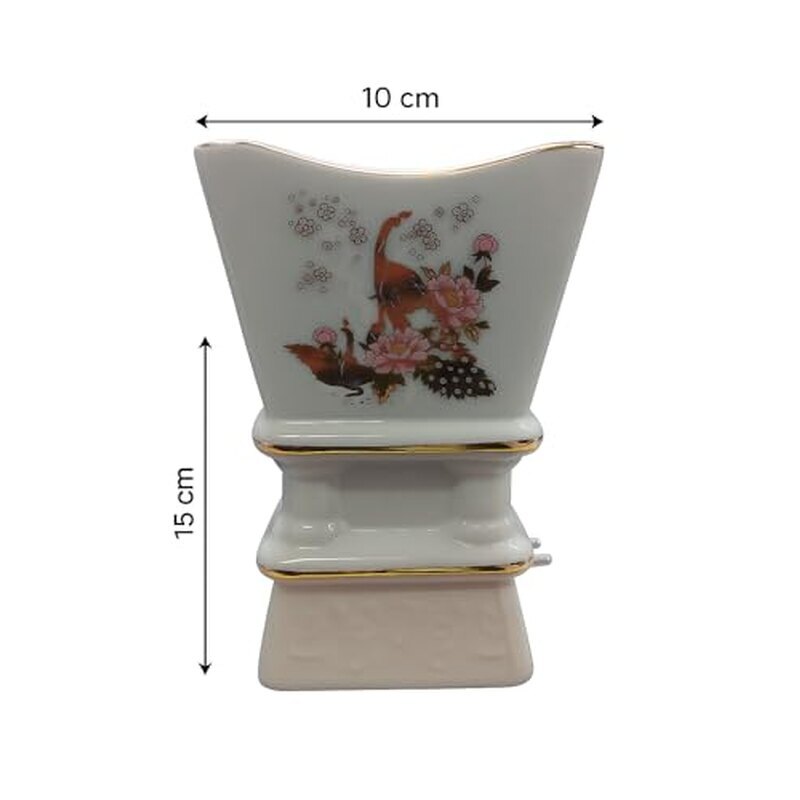 Ceramic Electric Bakhoor Burner | Plug-In Arabic Mabkhara Incense Burner with Rapid Heating & Adjustable Heat | Ceramic Oud & Fragrance Burner for Home, Office & Car