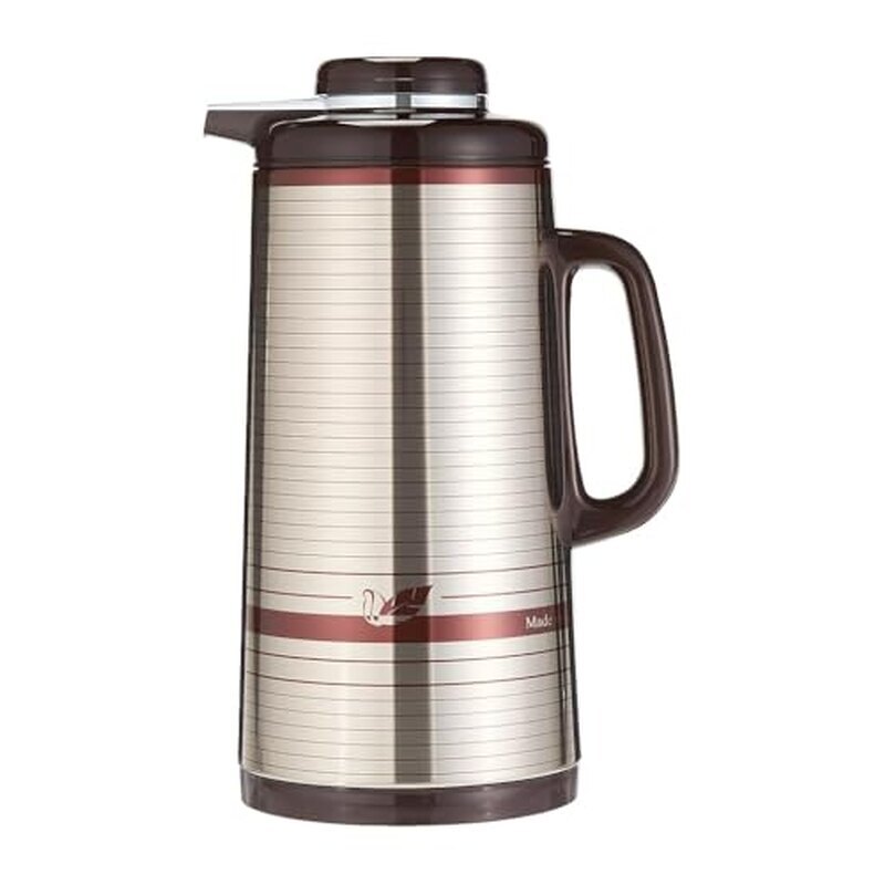 Peacock أبو طاووس Original Japan Model SSSM 501 Thermal Dallah Vacuum Flask | Stainless Steel Japanese Thermos for Tea, Coffee & Hot Water