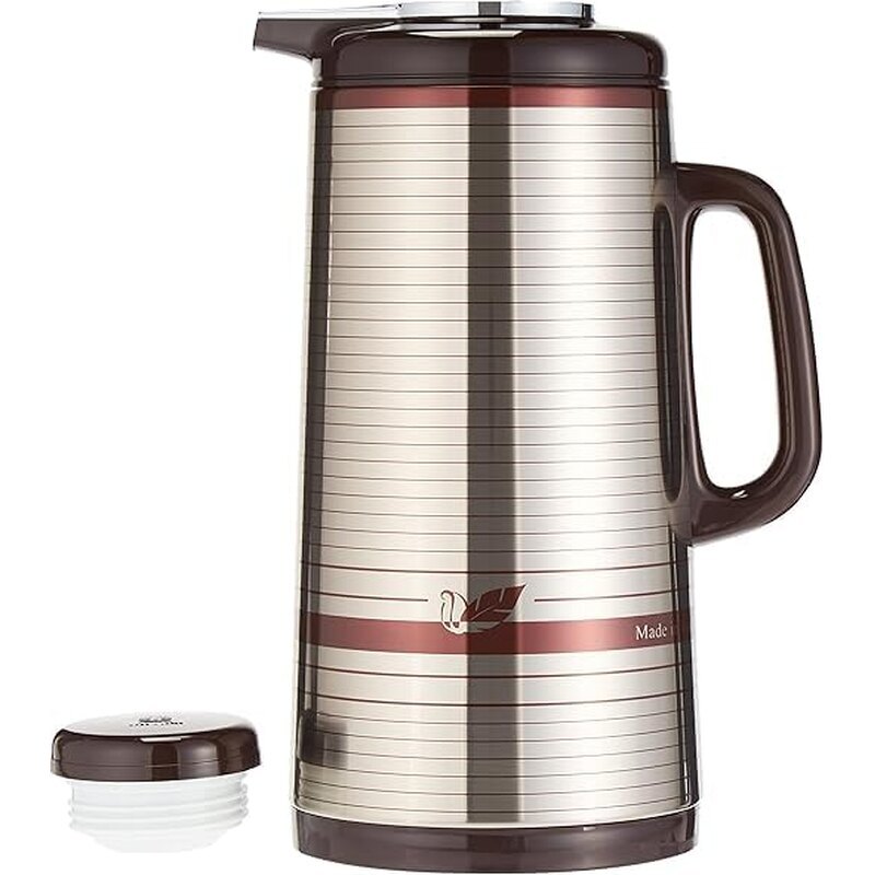 Peacock أبو طاووس Original Japan Model SSSM 501 Thermal Dallah Vacuum Flask | Stainless Steel Japanese Thermos for Tea, Coffee & Hot Water