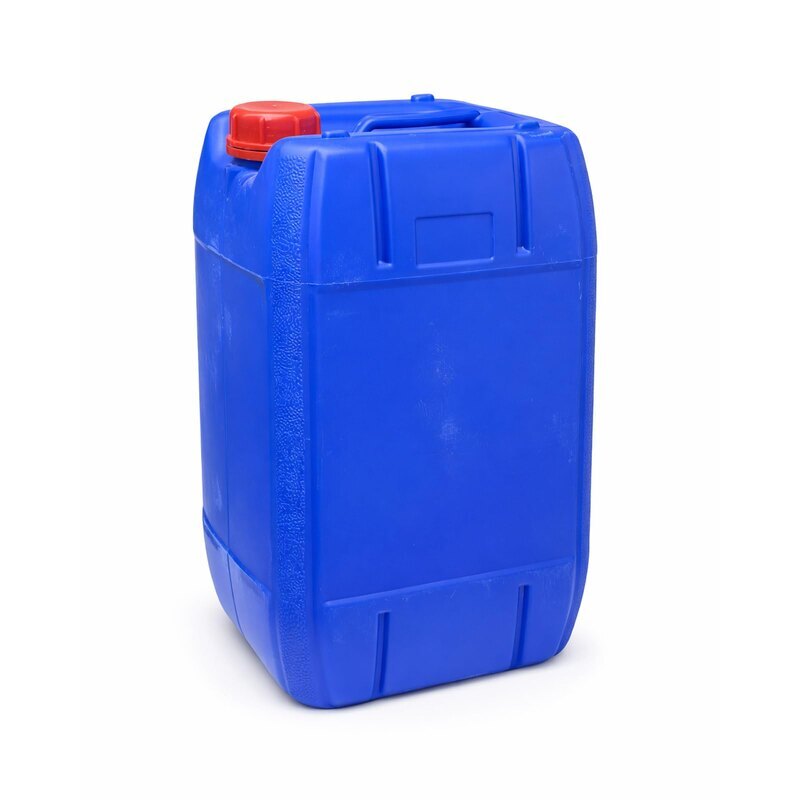 HDPE Jerry Can Heavy Duty Liquid Storage Container | Industrial Plastic Jerrycan with Red Cap | For Water, Chemicals, Detergents, Oils & Commercial Use | Blue