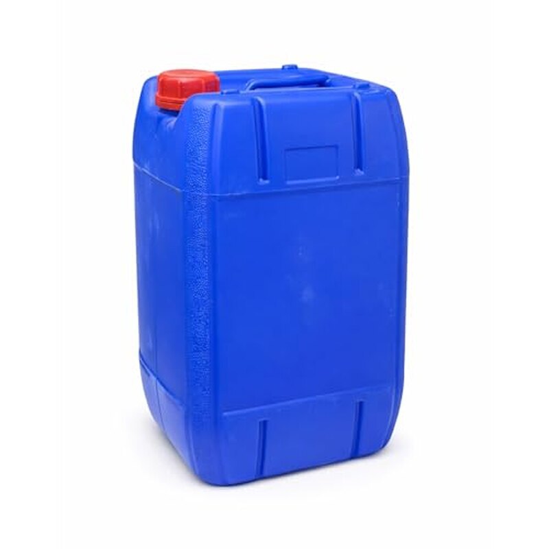 HDPE Jerry Can Heavy Duty Liquid Storage Container | Industrial Plastic Jerrycan with Red Cap | For Water, Chemicals, Detergents, Oils & Commercial Use | Blue