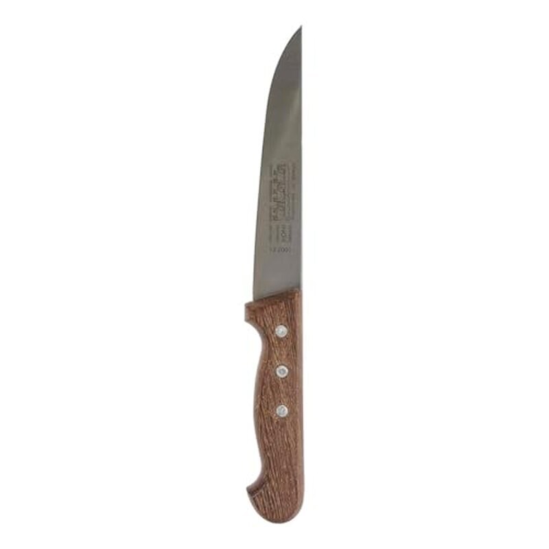 Solingen Original Butcher Knife | Made in Germany | Chrome Molybdenum Vanadium Stainless Steel Blade | Wooden Handle Kitchen Meat Knife